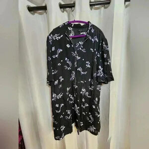 Plus Size Floral Print Dress